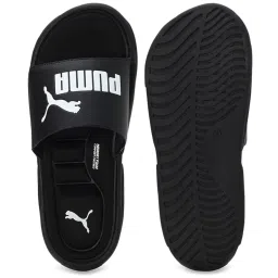 Puma Men's Memory Foam Black Slides image 4