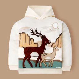 Cherry Crumble By Nitt Hyman Unisex Cream Loose Fit Sweatshirt-image-25