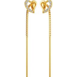 Joyalukkas 22k Yellow Gold Heart and Drop Glam Earrings for Women-image-12