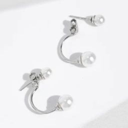 March by FableStreet 92.5 Sterling Silver Jacket Drop Earrings for Women-image-53