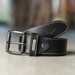 Red Tape Black Leather Casual Belt-image-54