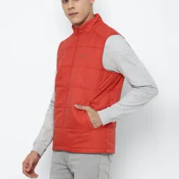 Allen Solly Red Regular Fit Texture Jacket image 3