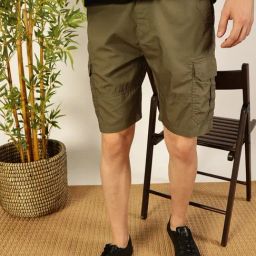 Thomas Scott Green Regular fit Solid Shorts-image-13