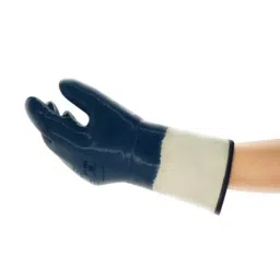 Ansell ActivArmr Hycron 27-905 Blue Polycotton Oil Grip Oil Repellent Work Gloves Size 9 Nitrile Coating, 27905090-picture-8