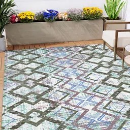 Kaleen India Green Polyester Carpets-image-97