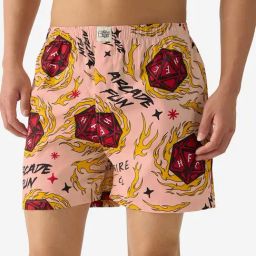The Souled Store Light Pink Regular Fit Stranger Things: Hellfire Club Boxer Shorts-23