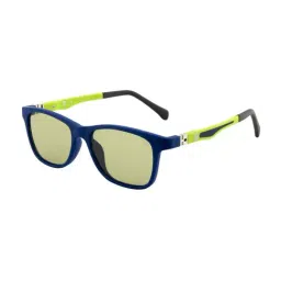 SeeSaw Yellow Polarized Rectangular Sunglasses for Kids-picture-5