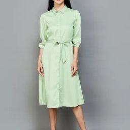 Code by Lifestyle Green A-Line Dress-image-68