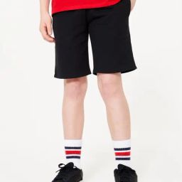 Domyos By Decathlon Boys Black Multisport Cotton Shorts-image-42