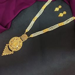 Efulgenz Gold Plated Bridal Faux Pearl Beaded Jewellery Set-image-5
