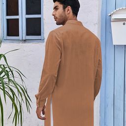 Anouk Men Checked Kurta image 2