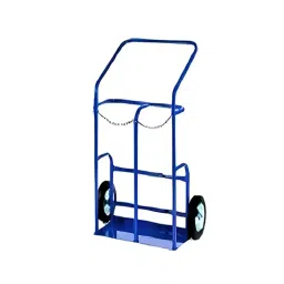 SUWAS TROLLEY STORE 300 Kg Load Cap. Mild Steel/Iron Nitrogen Cylinder Handling Trolley, SU-NT-005-26
