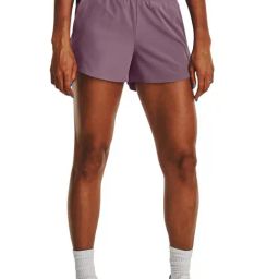 UNDER ARMOUR Purple Mid Rise Sports Shorts-image-56