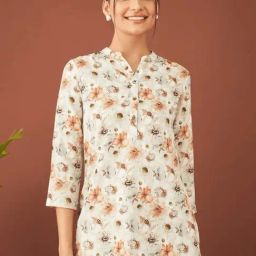 SALT Attire Beige Floral Tunic-picture-15