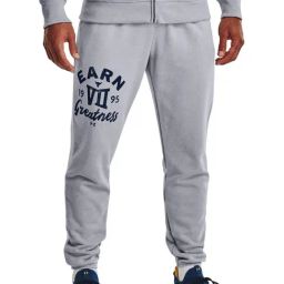 Under Armour Grey Cotton Regular Fit Printed Sports Joggers-image-69