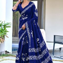 Anouk Ethnic Motifs Printed Pure Cotton Saree-image-84