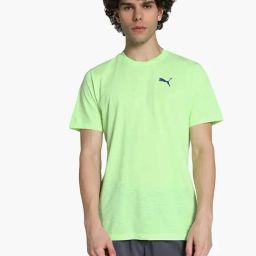 Puma Yellow Regular Fit Graphic Running Tee-image-5