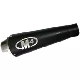 RA Accessories M4 Black Mild Steel Bike Exhaust for Bajaj Pulsar 150 DTS-i-image-87