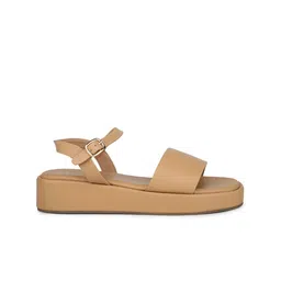 Inc 5 Open Toe Flatform Heels with Buckles image 3