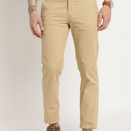Turtle Men Relaxed Skinny Fit Chinos Trousers-image-56
