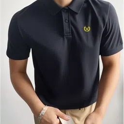 MACK JONNEY Men Polo Collar Applique T-shirt-picture-5