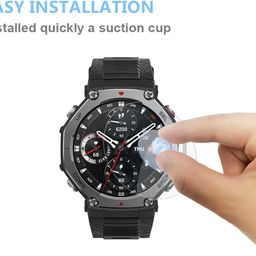 m.g.r.j M.G.R.J® Tempered Glass Screen Protector for Amazfit T-Rex 3 48mm Smart Watch (Pack of 2) image 4