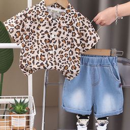 INCLUD Boys Printed Short Sleeves Shirt With Shorts-picture-9