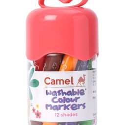 Camel Washable Colour Markers 12 Shades - Multicolor-10
