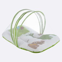 Superminis Printed Baby Bedding With Mosquito Net - Green image 2