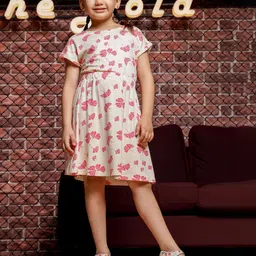 ONE SKY Floral Print Fit & Flare Dress-image-55