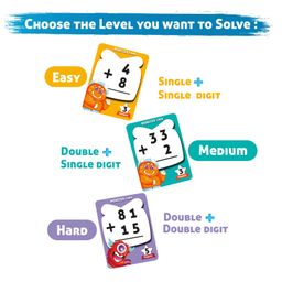Yuka Champs Upmath Addition Monster Catching Addition Game Flash Cards - 135 Cards image 3