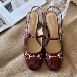 Ozzaro Women Embellished Square Toe Block Heels Pumps-6