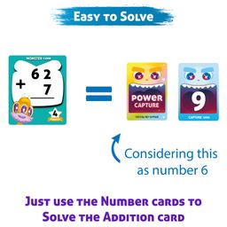 Yuka Champs Upmath Addition Monster Catching Addition Game Flash Cards - 135 Cards image 5