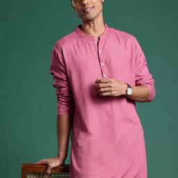 Sangria Straight Kurta with Printed Pyjamas-51
