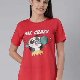 BRATMA Women Graphic Printed T-shirt-image-88