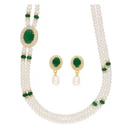 Sri Jagdamba Pearls Multicolored Alloy Necklace Set-image-25