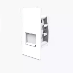 Cona StatuS RJ 45 Connector Polycarbonate White For Computer With Shutter, 9351-picture-1