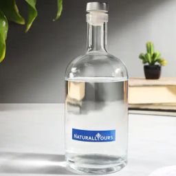 NATURALLY YOURS Transparent Glass Bottle 1000 ml With Cork Stopper-picture-40