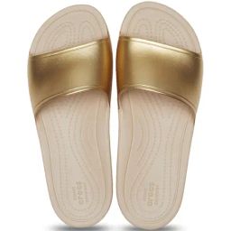 Crocs Women's Kadee Gold Slides-image-84