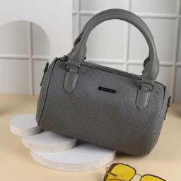 Metro Grey Textured Medium Handbag-image-61