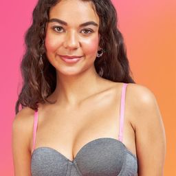 ENAMOR XO Pin Stripe Wired Padded Strapless Full Coverage Balconette Bra - All Day Comfort-picture-51