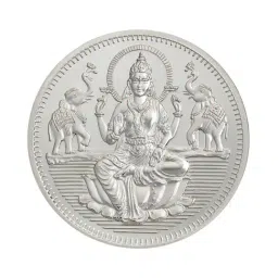 Bangalore Refinery Goddess Lakshmi 999 100gm Silver Coin-image-82