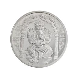 Bangalore Refinery Lord Ganesha 999 50gm Silver Coin-picture-34