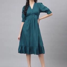 Latin Quarters Blue A Line Dress-image-59
