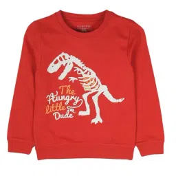Plum Tree Kids Red Printed Sweatshirt-image-40
