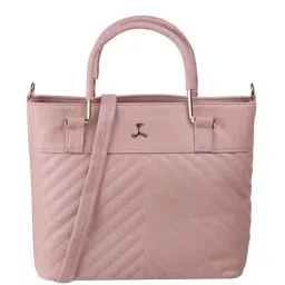 Mochi Pink Quilted Medium Handbag-3