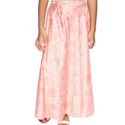 Global Desi Girl Pink Floral Print Skirt-image-65