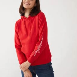 Zink London Red Straight Fit Sweatshirt-image-44
