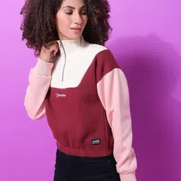 Campus Sutra Multicolor Regular Fit Sweatshirt-image-25