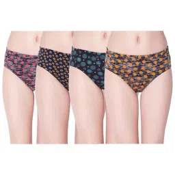 Dollar Missy Multicolor Printed Hipster Panty (Pack  of 4)-image-20
